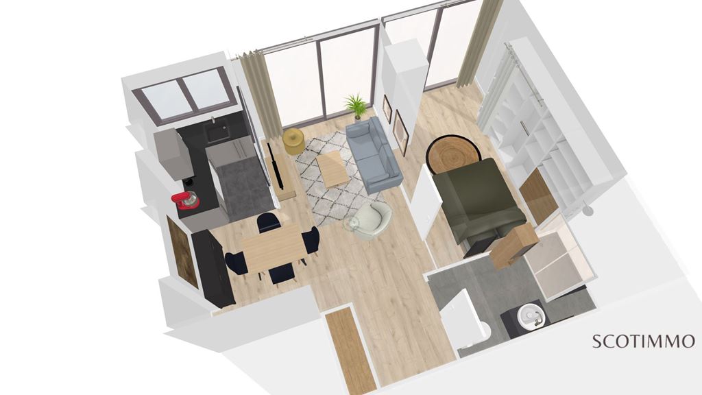 Appartement T2 PARIS 13 (75013) SCOTIMMO